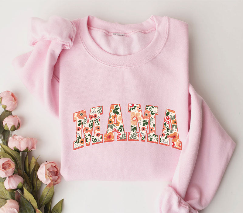 Sweat-shirt maman fleuri