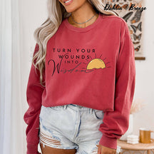 Transformez vos blessures en sweat-shirt de sagesse