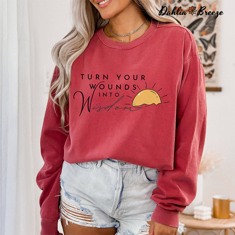 Transformez vos blessures en sweat-shirt de sagesse