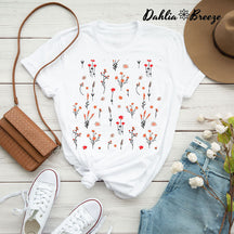 T-shirt Fleurs Sauvages Cadeau Meilleur Ami