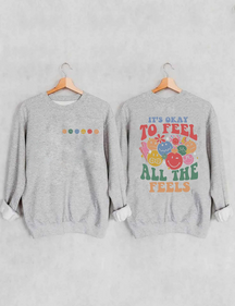 Sweat-shirt C'est bon de ressentir toutes les sensations