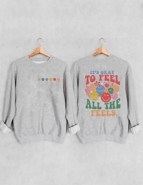 Sweat-shirt C'est bon de ressentir toutes les sensations