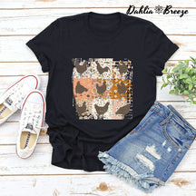 T-shirt poulets de ferme vintage
