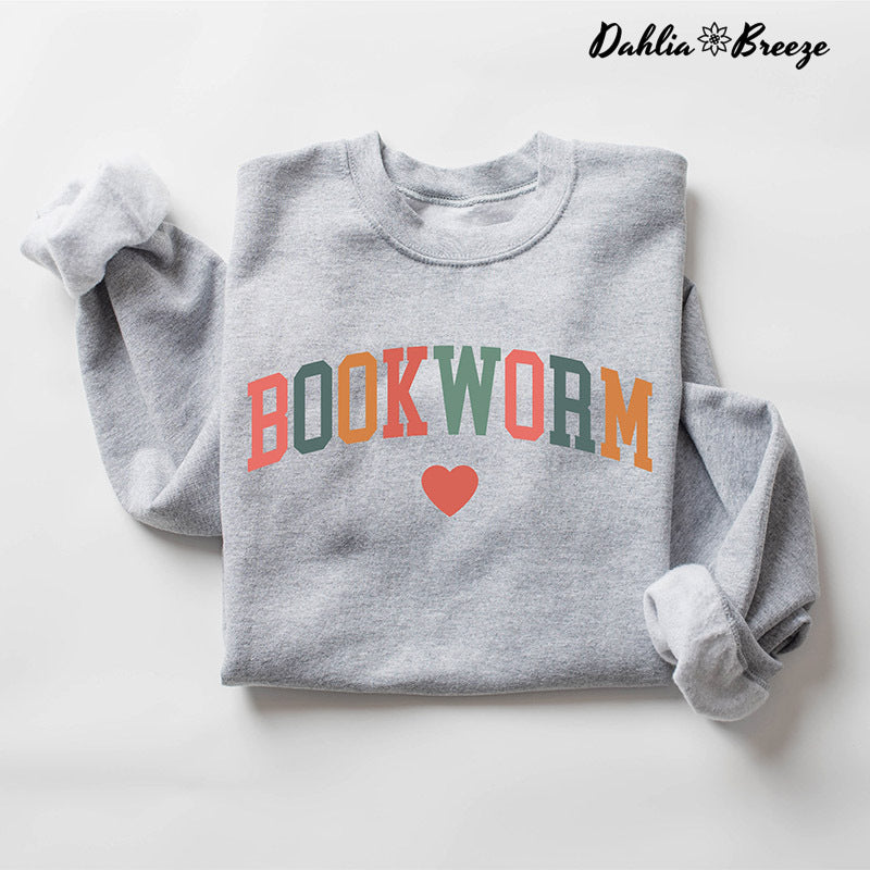 Bookworm Mignon Enseignant Livres Amant Sweatshirt