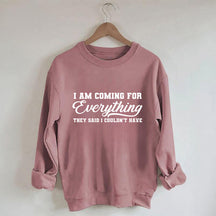 Je viens pour tout sweat-shirt