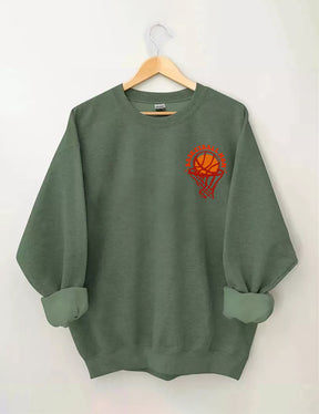 Sweat-shirt Dans mon ère de maman de basket-ball