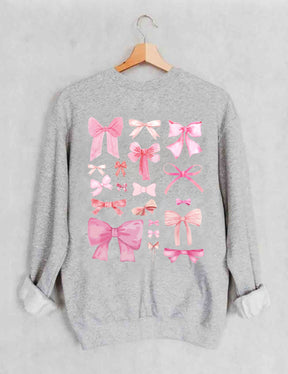 Pink Bow Cute Sweatshirt