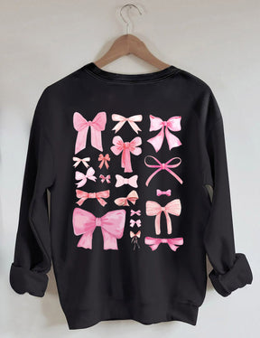 Pink Bow Cute Sweatshirt