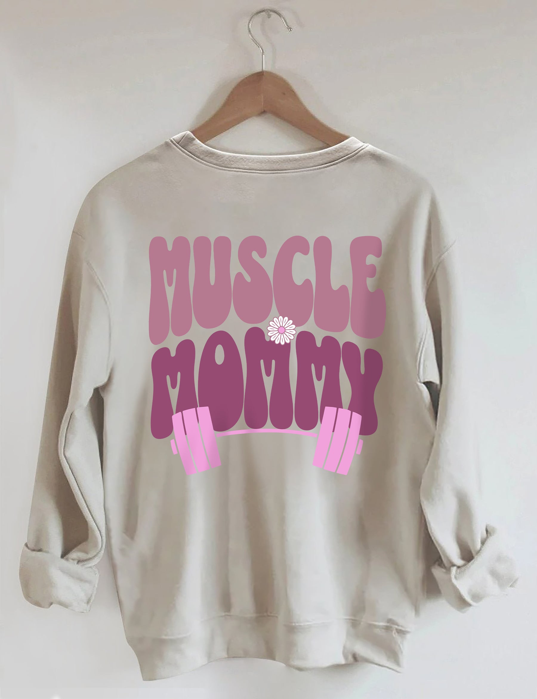 Sweat-shirt de couverture de pompe de maman musculaire