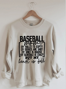 Sweat-shirt maman baseball