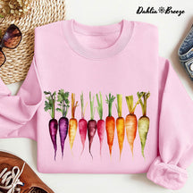 Carottes Aquarelle Légumes Jardinage Sweatshirt