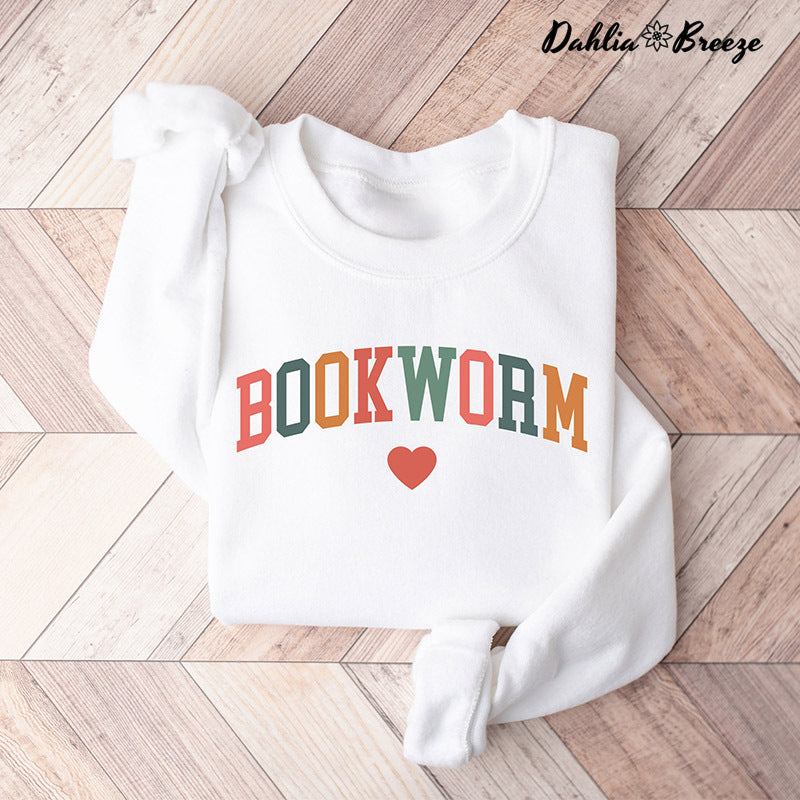 Bookworm Mignon Enseignant Livres Amant Sweatshirt