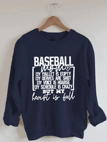 Sweat-shirt maman baseball