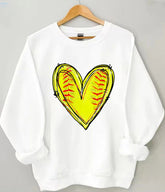 Baseball-Herz-Sweatshirt