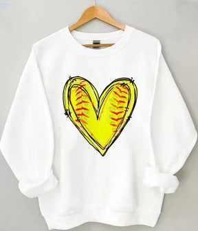 Baseball-Herz-Sweatshirt
