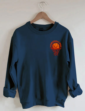 Sweat-shirt Dans mon ère de maman de basket-ball