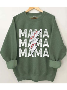 Sweat-shirt maman baseball