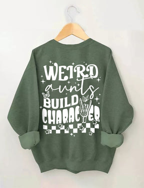 Sweat-shirt de personnage de construction de tantes étranges