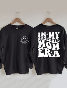Sweat-shirt Dans mon époque de maman de baseball