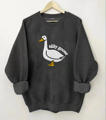 Sweatshirt mit Silly Goose-Print 