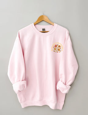 Cultivez des pensées positives Sweat-shirt Vintage Wildflowers