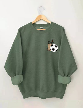 Sweat-shirt de football au café glacé du week-end