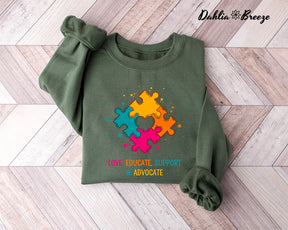 Sweat-shirt mignon pour professeur d'autisme