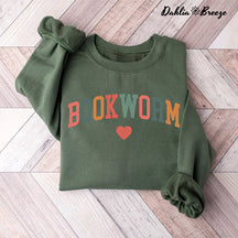 Bookworm Mignon Enseignant Livres Amant Sweatshirt