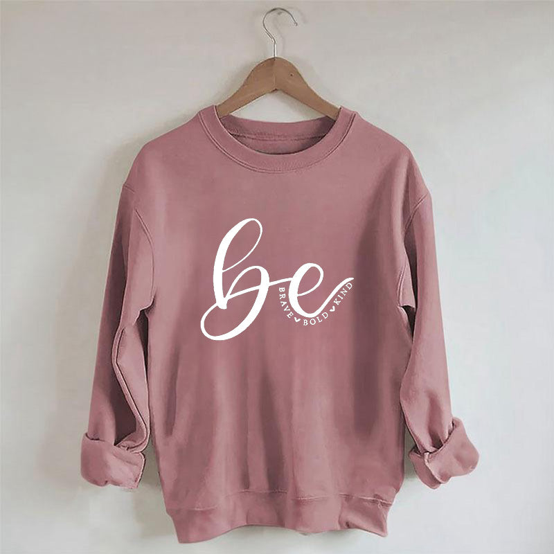 Sweat-shirt imprimé lettre de gentillesse