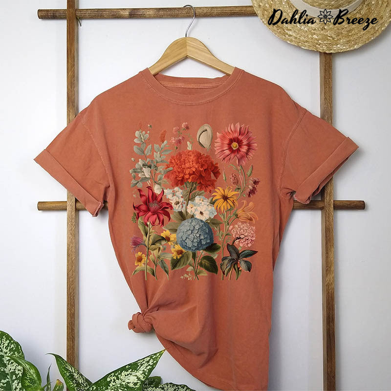 T-shirt Boho Wildflowers Cottagecore