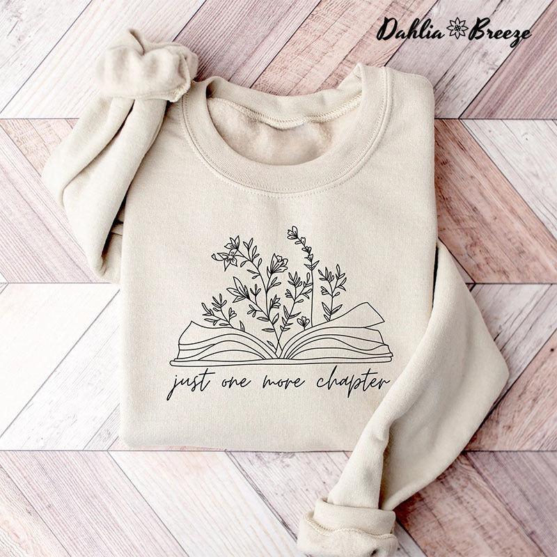 Sweat-shirt Bookish Crewneck Just One More Chapter