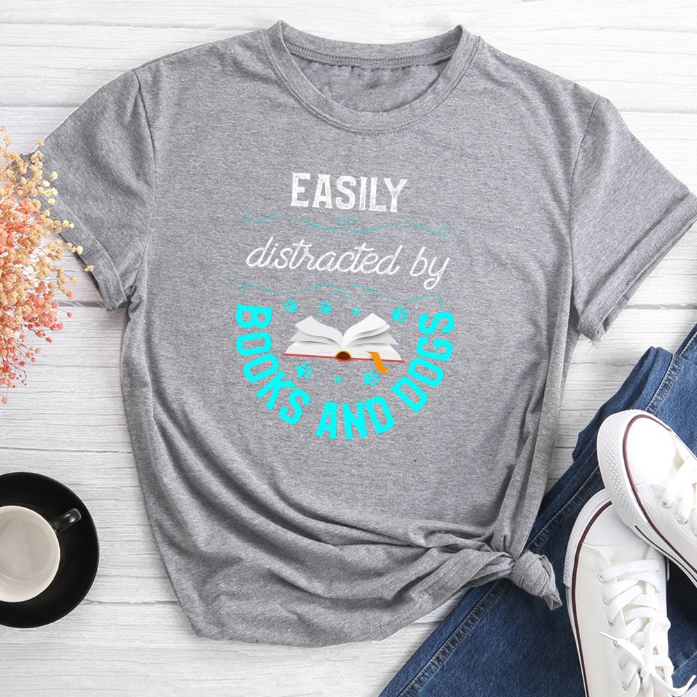 T-shirt col rond amateur de livres