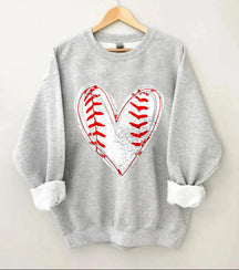 Chemise de siège coeur de baseball 
