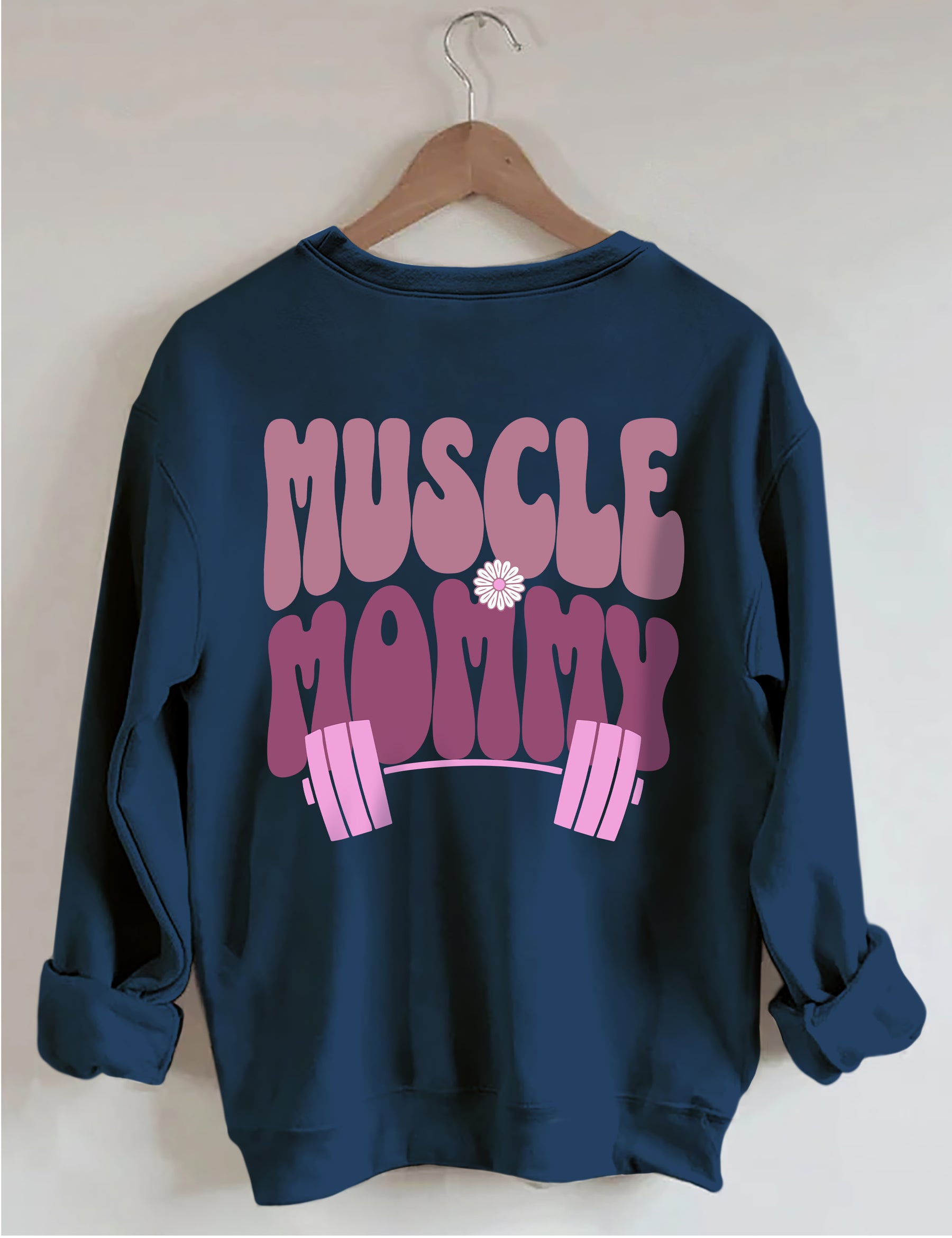 Sweat-shirt de couverture de pompe de maman musculaire