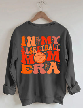 Sweat-shirt Dans mon ère de maman de basket-ball