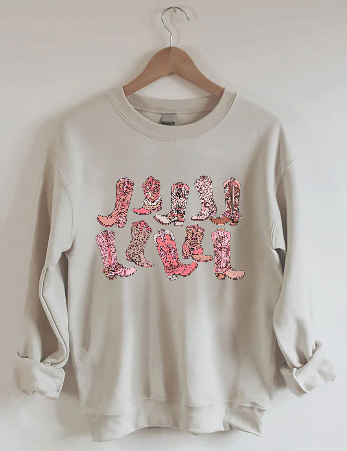 Sweat-shirt bottes de cow-girl