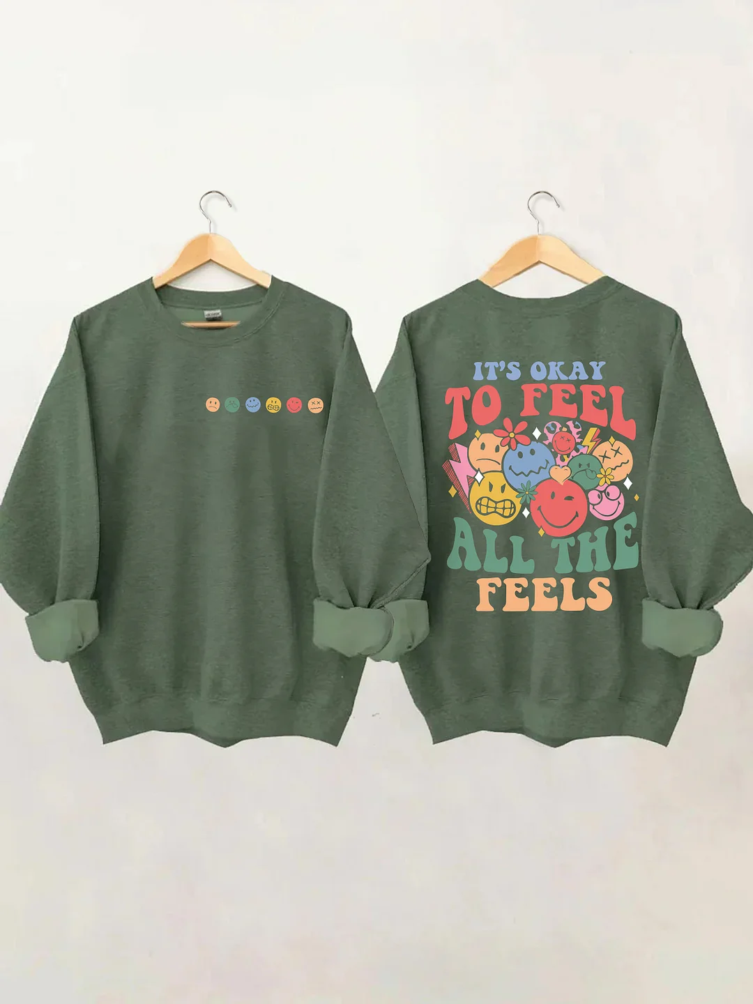 Sweat-shirt C'est bon de ressentir toutes les sensations