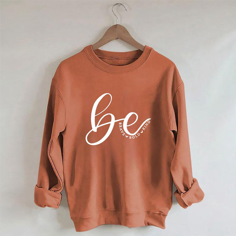 Sweat-shirt imprimé lettre de gentillesse
