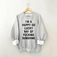 Funny Letter Print Casual Sweatshirt