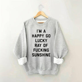 Funny Letter Print Casual Sweatshirt