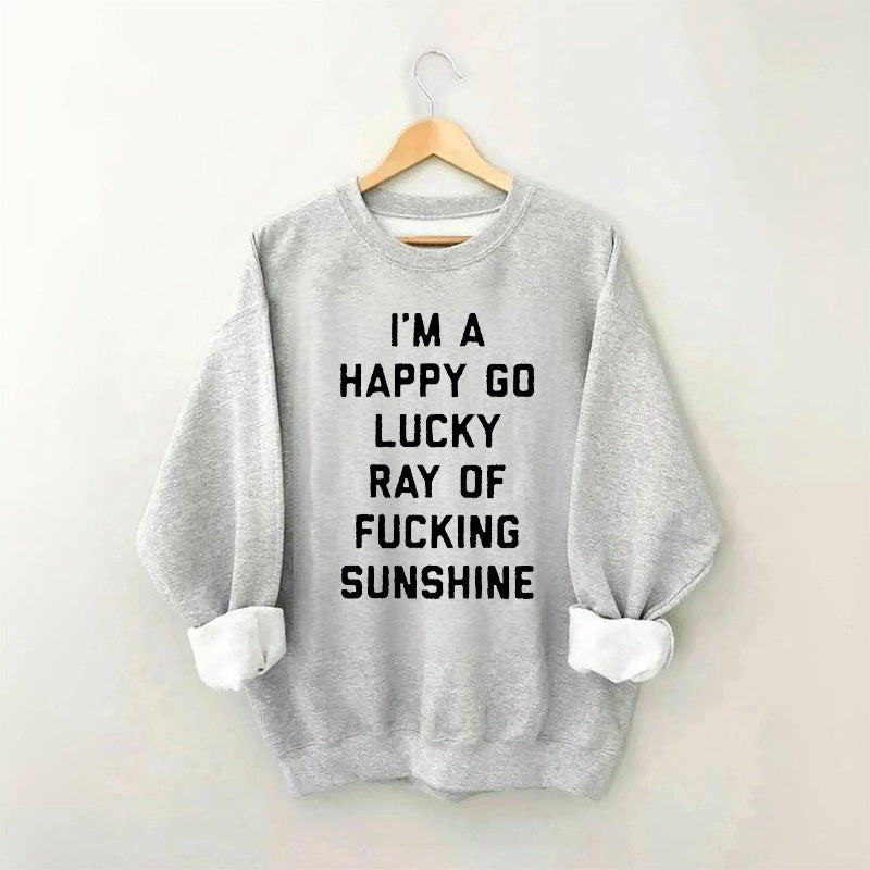 Funny Letter Print Casual Sweatshirt