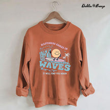 Happiness Comes In Waves Back Sweatshirt