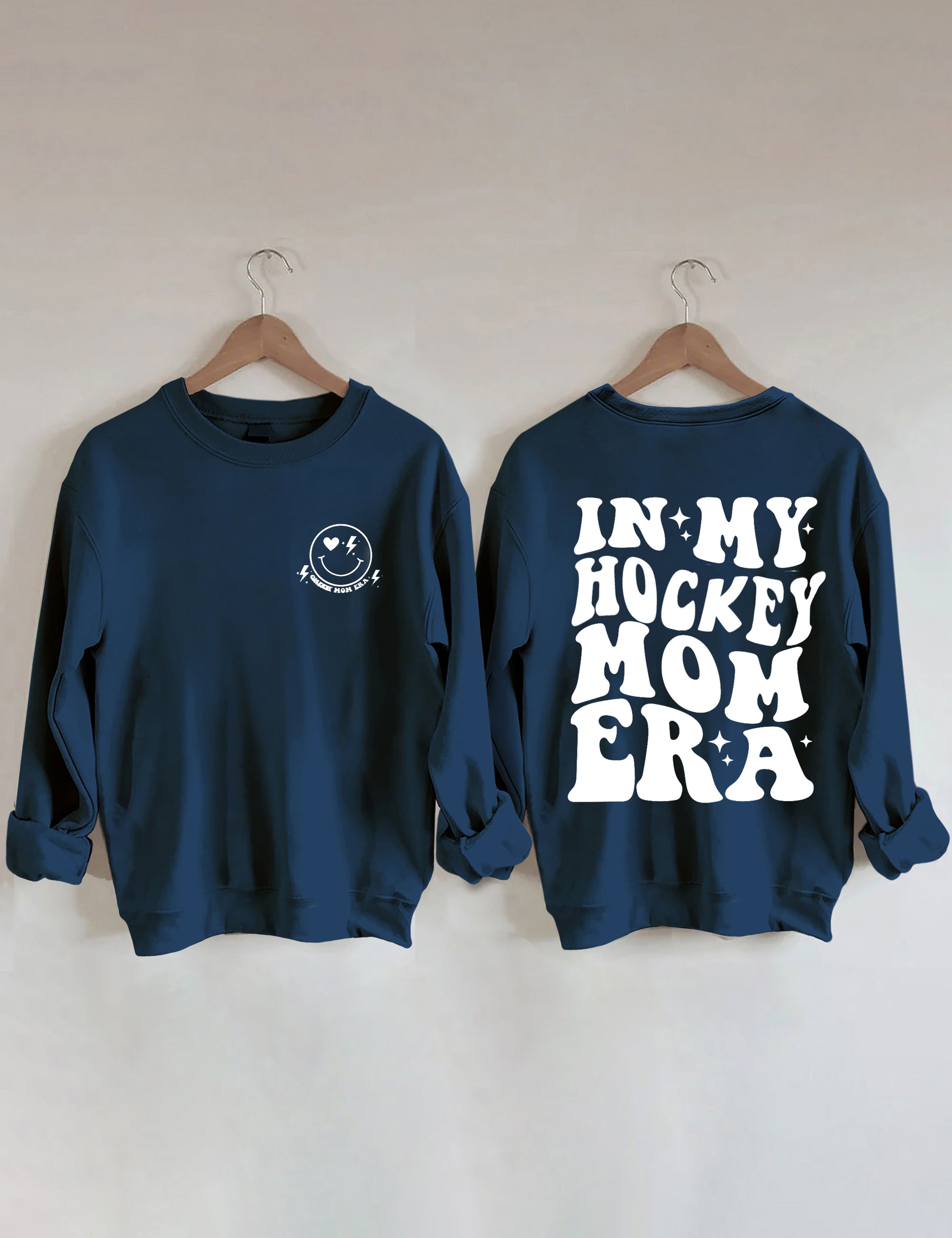 Sweat-shirt Dans mon époque de maman de hockey