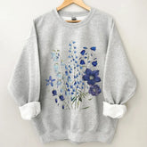 Sweatshirt mit Wildblumen-Print