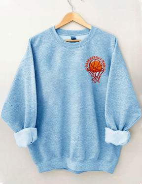Sweat-shirt Dans mon ère de maman de basket-ball