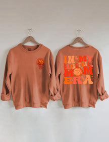 Sweat-shirt Dans mon ère de maman de basket-ball
