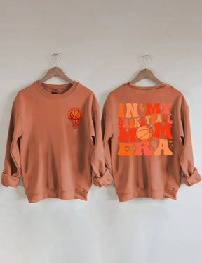 Sweat-shirt Dans mon ère de maman de basket-ball