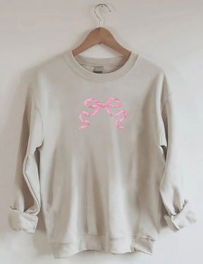 Pink Bow Cute Sweatshirt