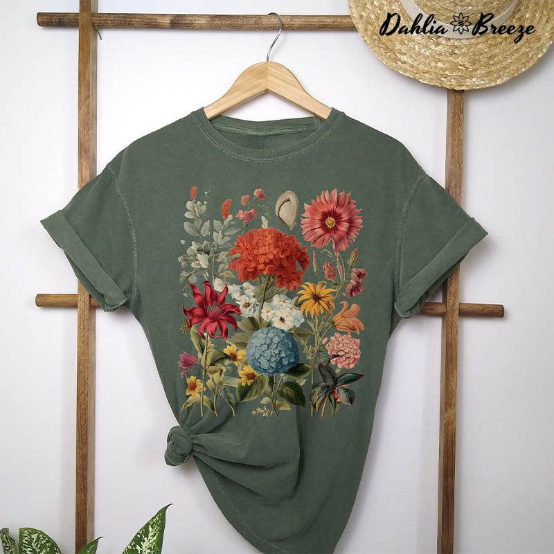 T-shirt Boho Wildflowers Cottagecore
