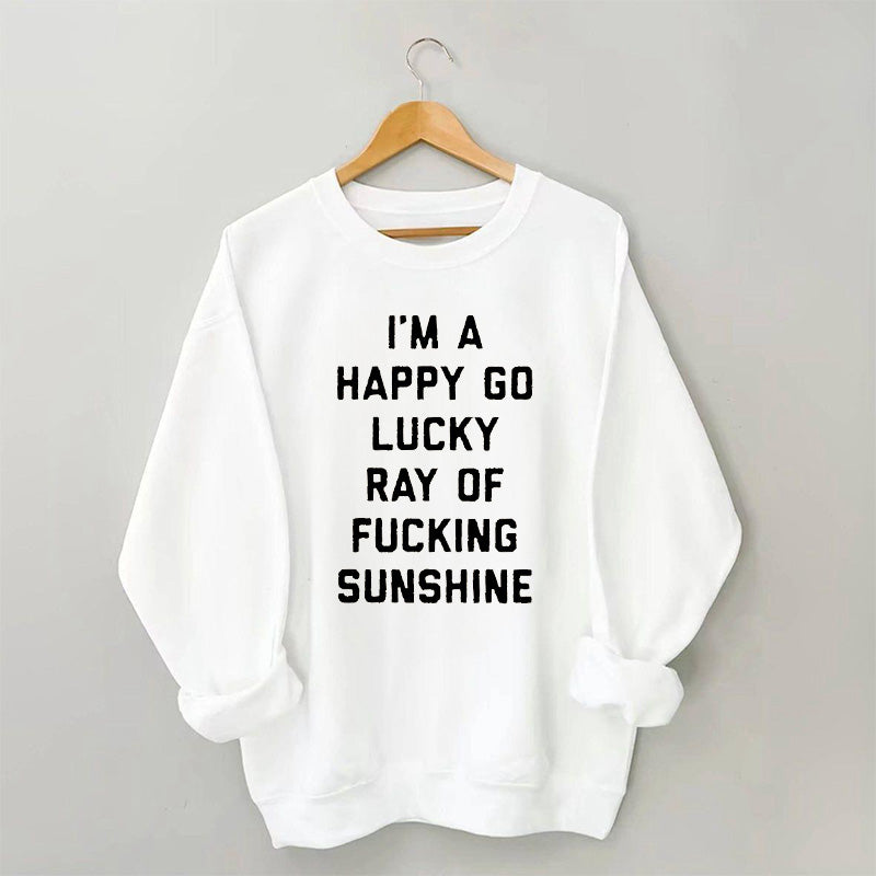 Funny Letter Print Casual Sweatshirt
